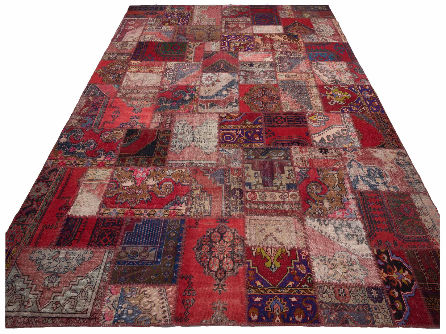 Pasha Turkish Vestige Patchwork 146044 Multi  Contemporary Hand Knotted Rug