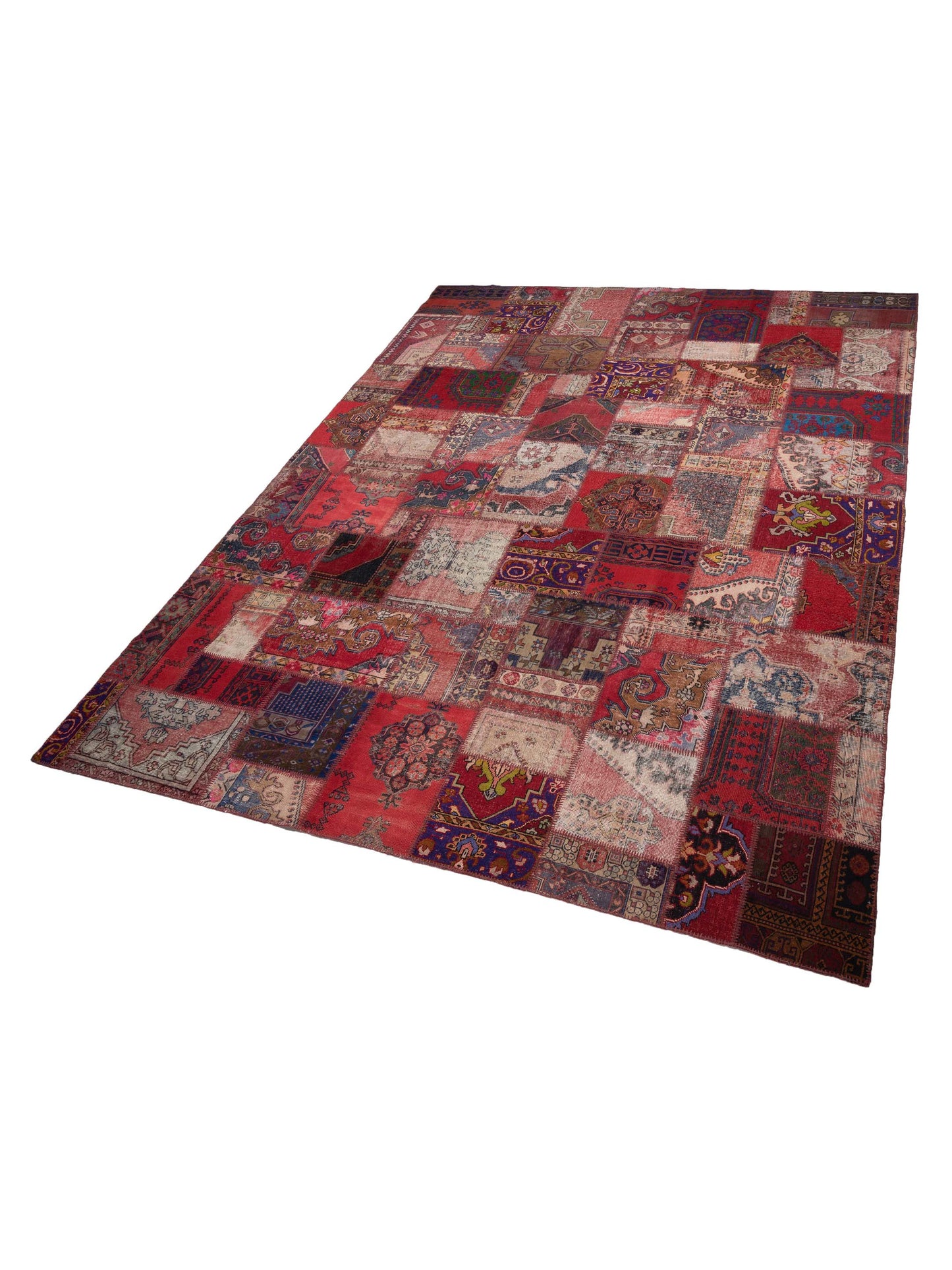 Pasha Turkish Vestige Patchwork 146044 Multi  Contemporary Hand Knotted Rug