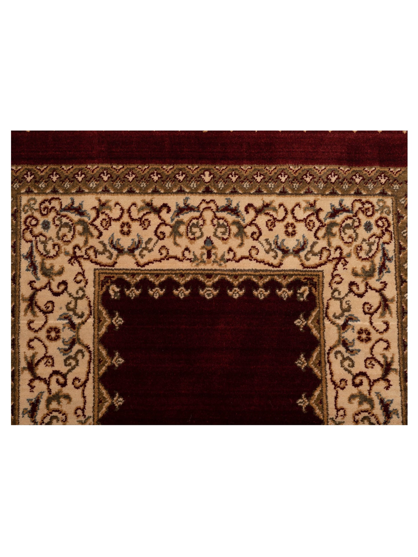 Bergamo Alara 146348 Red Red Transitional Machine Made Rug