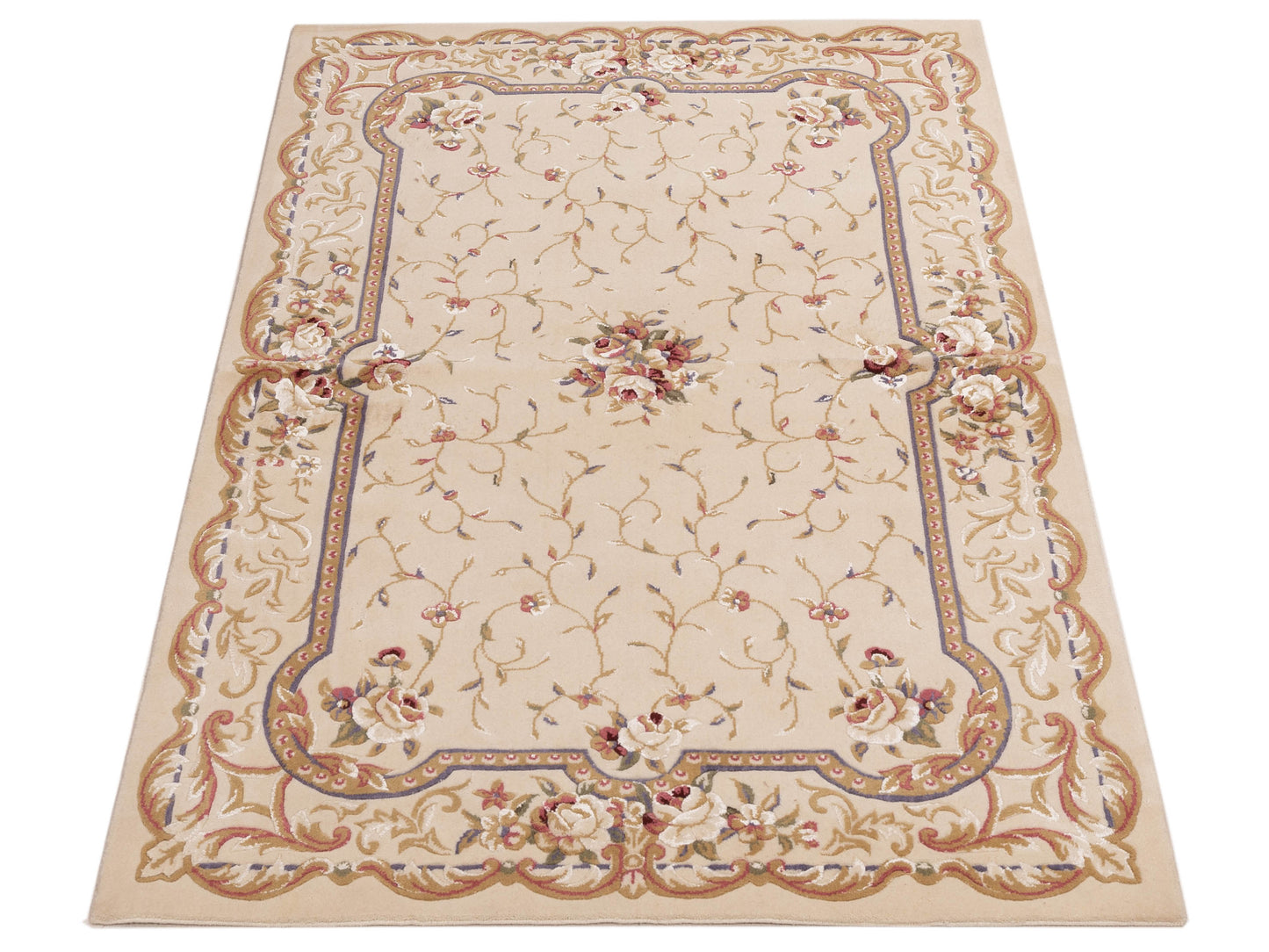 Bergamo Selvi 146410 Ivory  Traditional Machine Made Rug