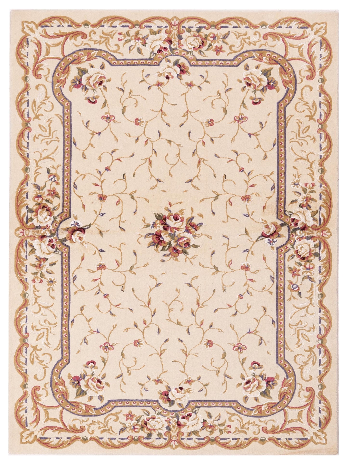 Bergamo Selvi 146410 Ivory Traditional Machine Made Rug