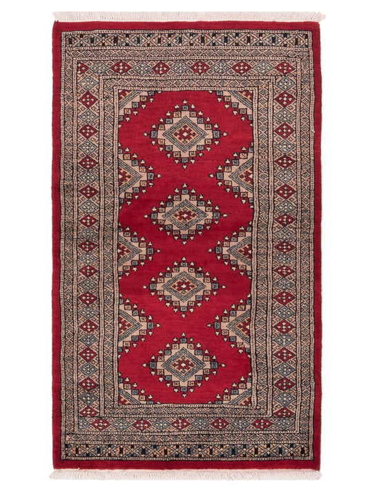 Nomad Bokhara 146604 Red Traditional Hand Knotted Rug