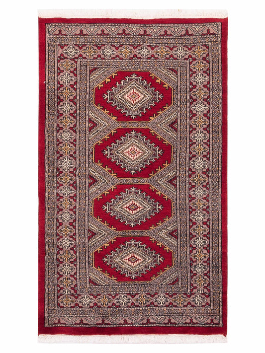 Nomad Bokhara 146609 Red Traditional Hand Knotted Rug