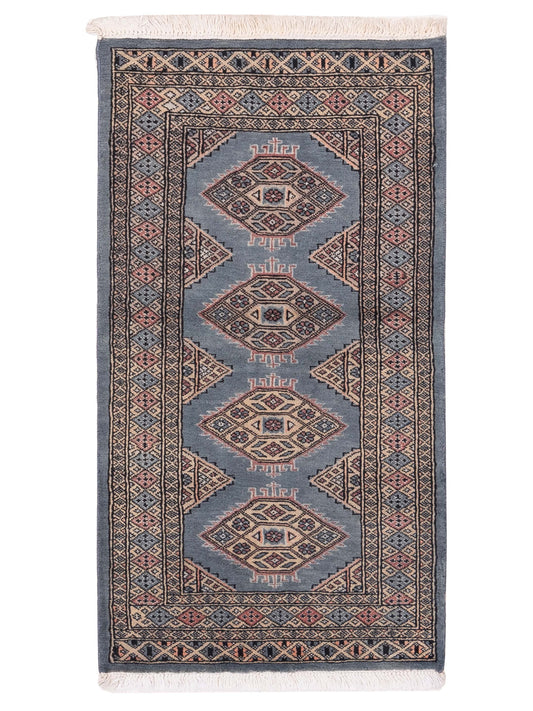 Nomad Bokhara 146632 Blue Traditional Hand Knotted Rug