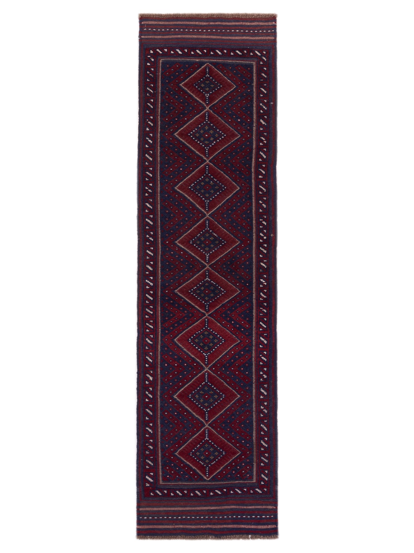 Nomad Afghan Soumak 146653 Red Tribal Hand Woven Rug