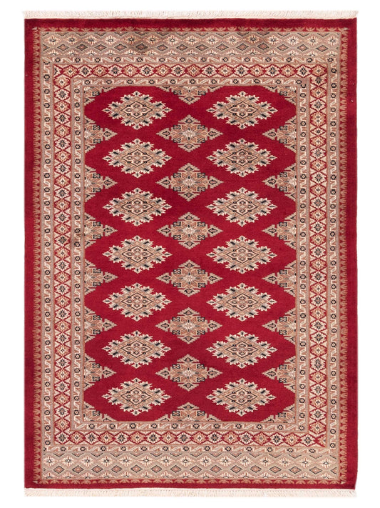 Nomad Bokhara 146661 Red Traditional Hand Knotted Rug