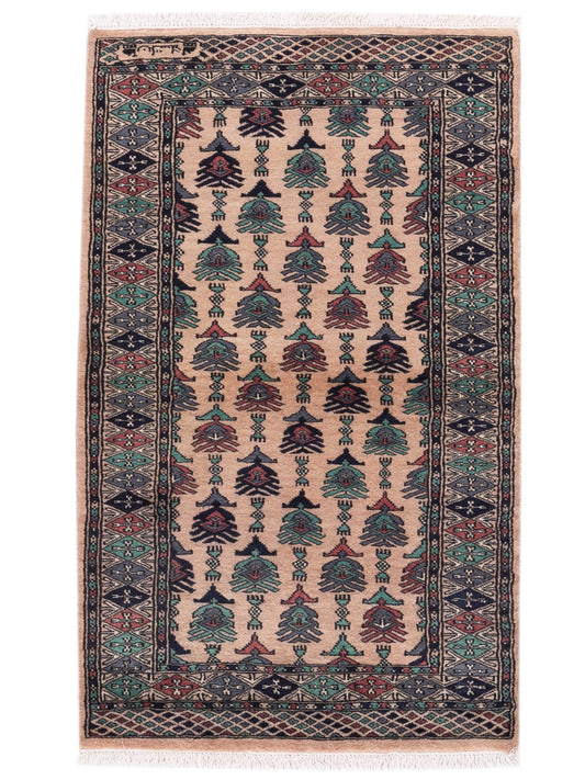 Nomad Bokhara 146667 Beige Traditional Hand Knotted Rug