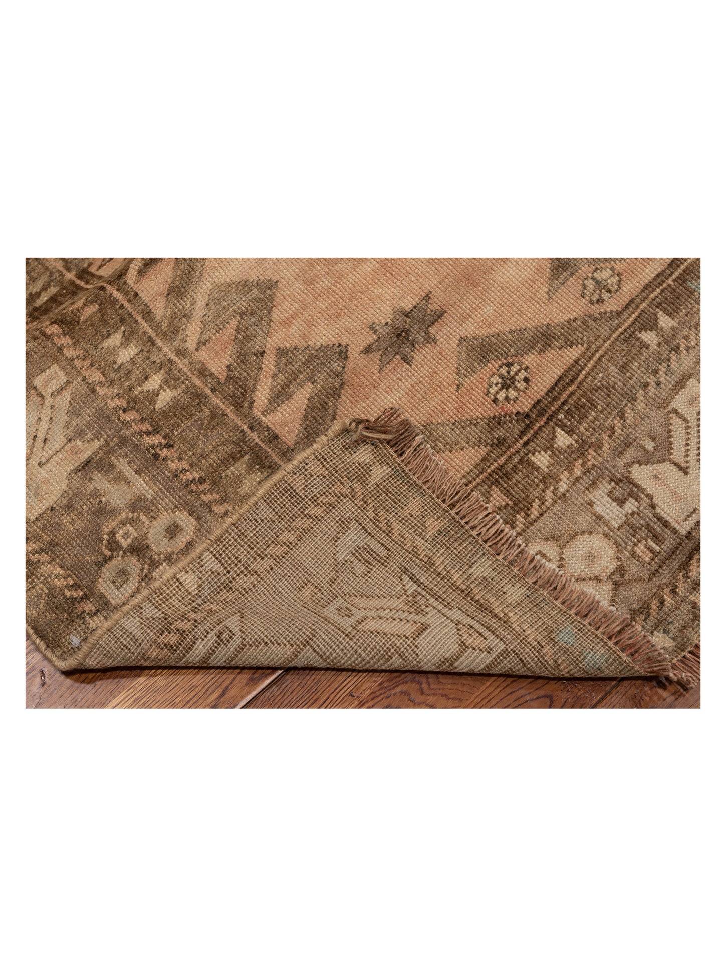 Pasha Old Anatolian 146697 Peach Brown Transitional Hand Knotted Rug