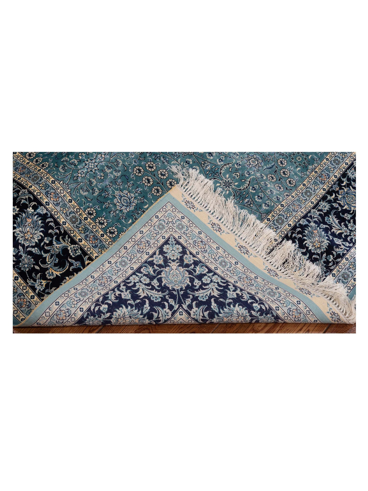 Pasha Elegance 146856 Sea Blue Navy Traditional Hand Knotted Rug