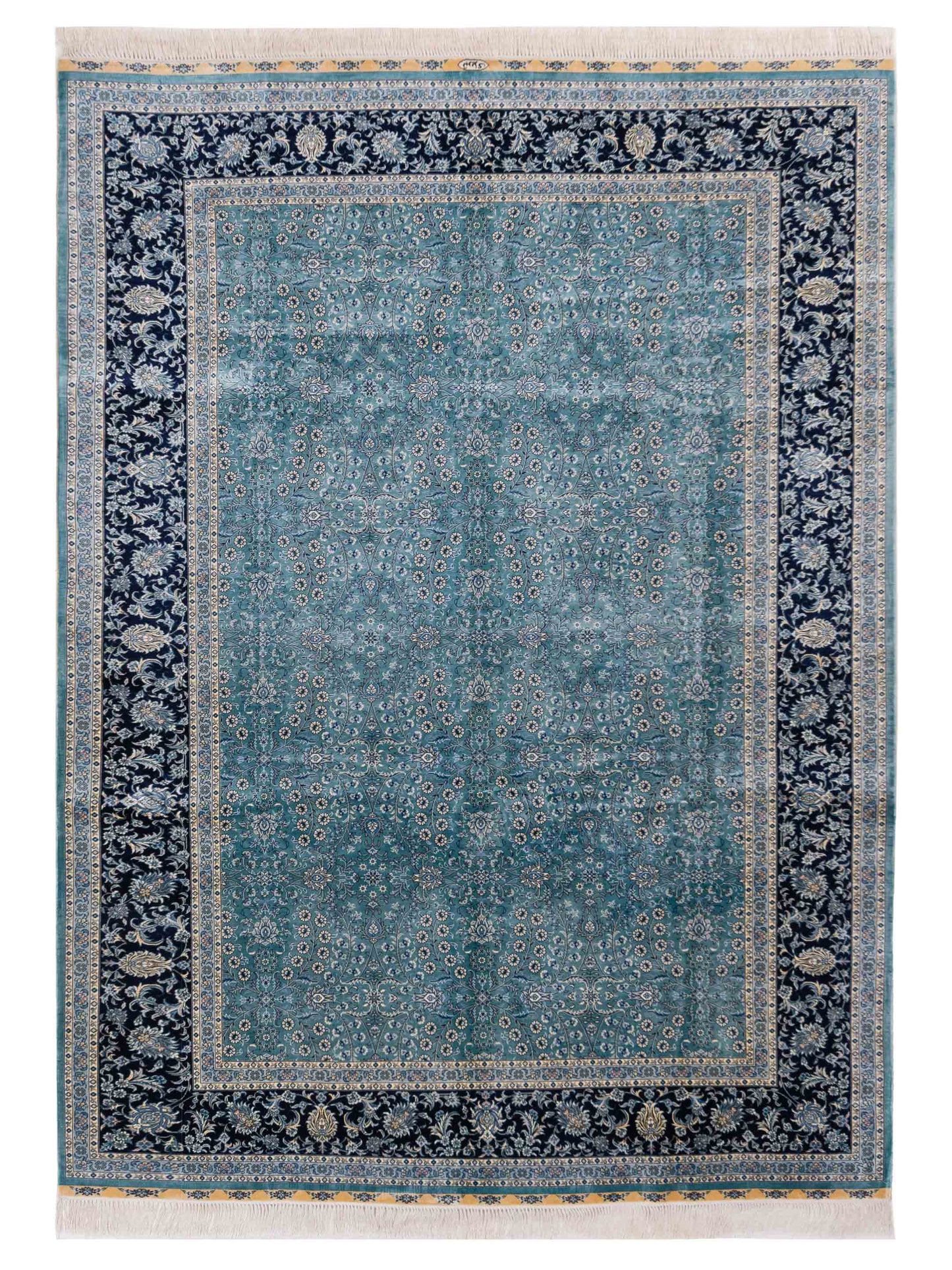 Pasha Elegance 146856 Sea Blue Traditional Hand Knotted Rug