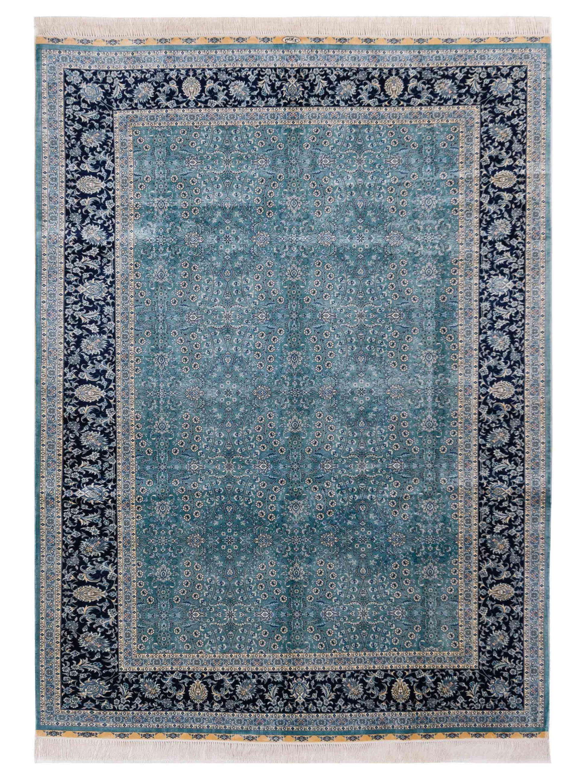 Pasha Elegance 146856 Sea Blue Traditional Hand Knotted Rug