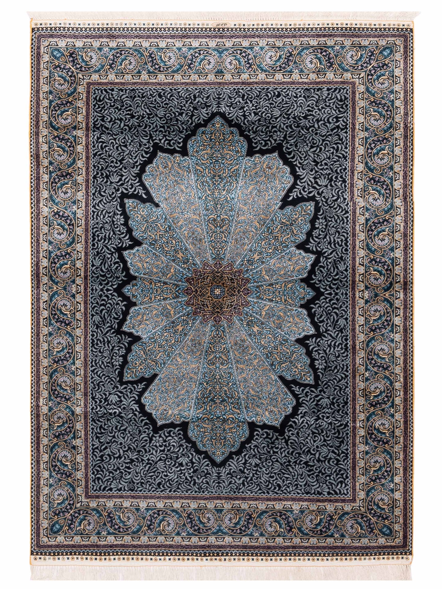 Pasha Elegance 147205 Black Traditional Hand Knotted Rug