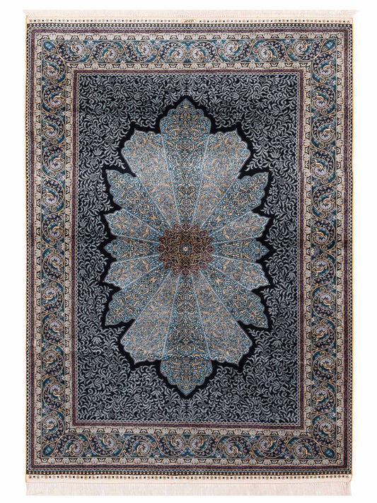 Pasha Elegance 147205 Black Traditional Hand Knotted Rug