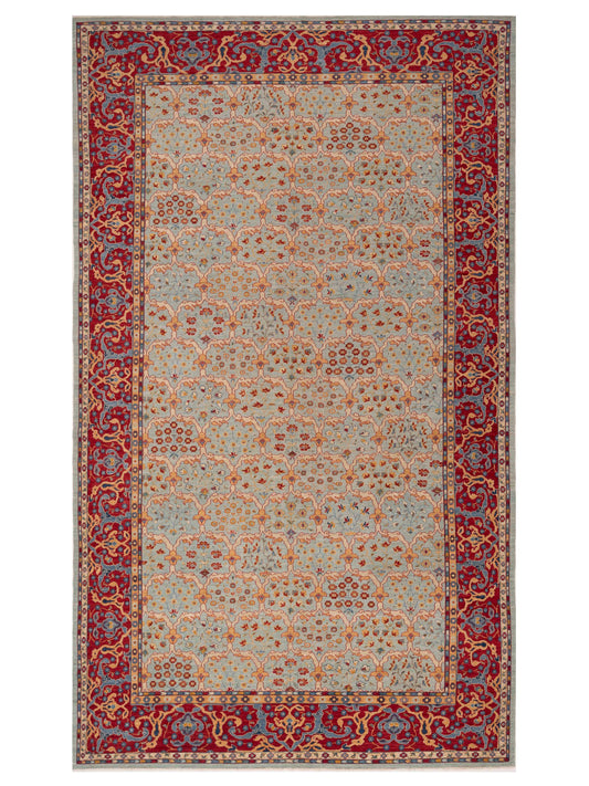 Pasha Antique Loom Fine 147216 Sea Blue Traditional Hand Knotted Rug