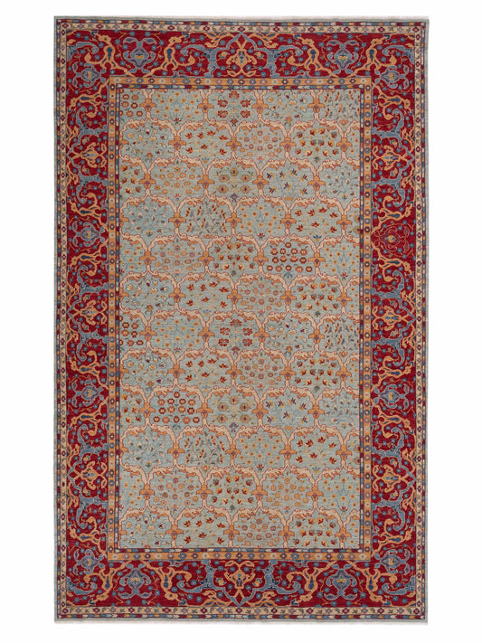 Pasha Antique Loom Fine 147221 Blue Traditional Hand Knotted Rug