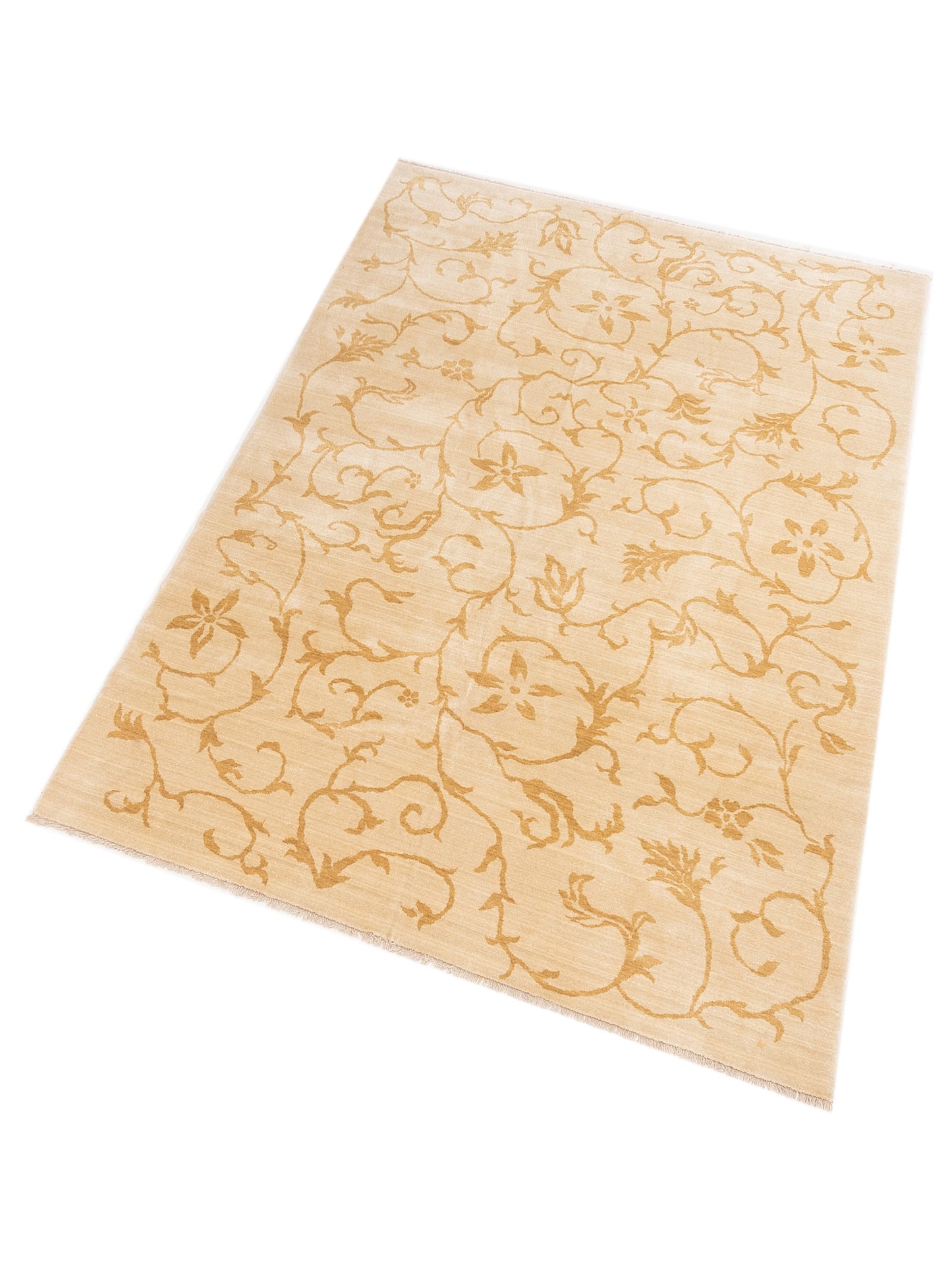 Bergamo Alara 147263 Beige Gold Traditional Machine Made Rug