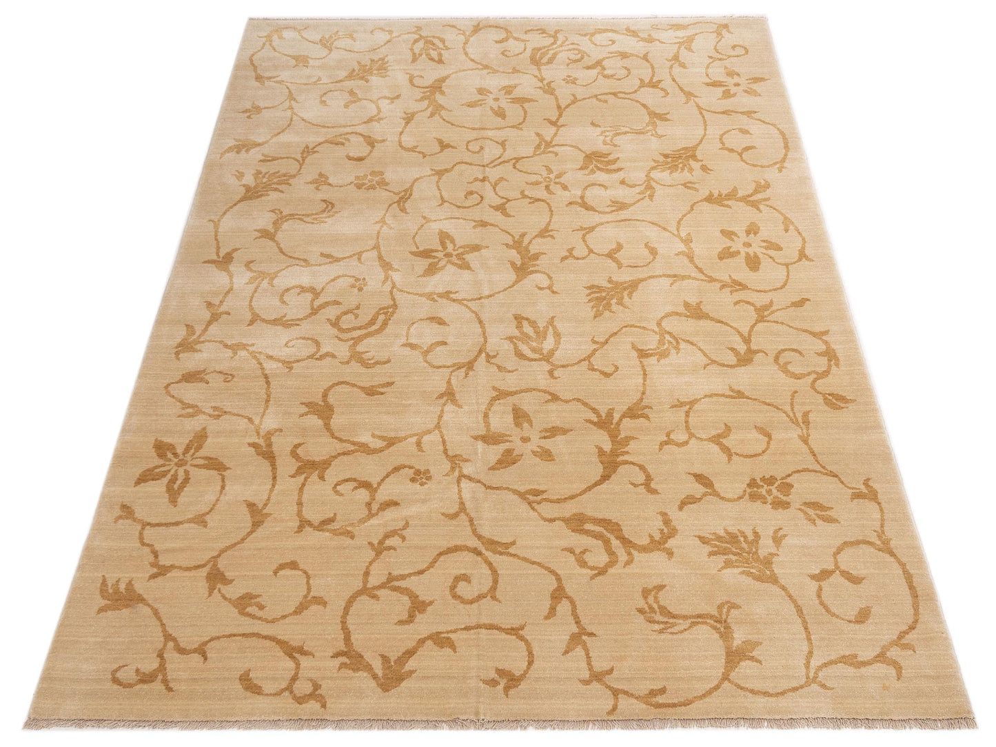 Bergamo Alara 147263 Beige Gold Traditional Machine Made Rug