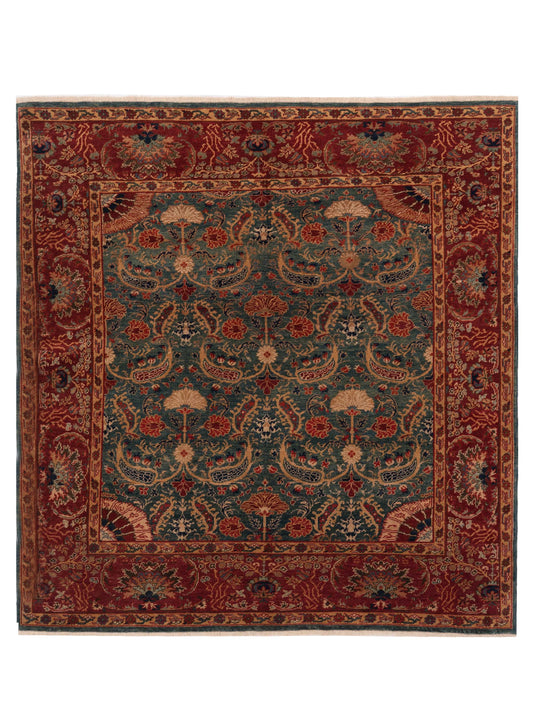 Pasha Antique Loom 147386 Blue Traditional Hand Knotted Rug