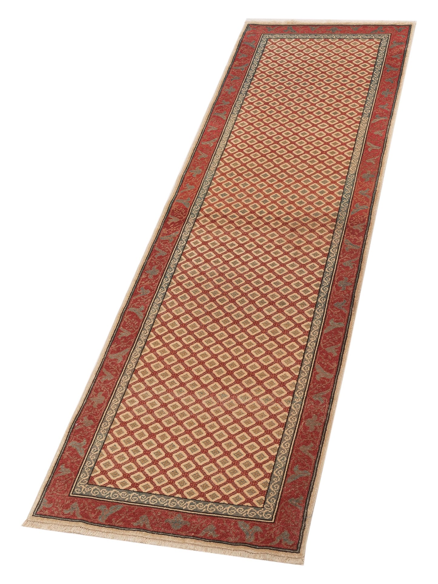 Pasha Antique Loom 147448 Rust Rust Transitional Hand Knotted Rug