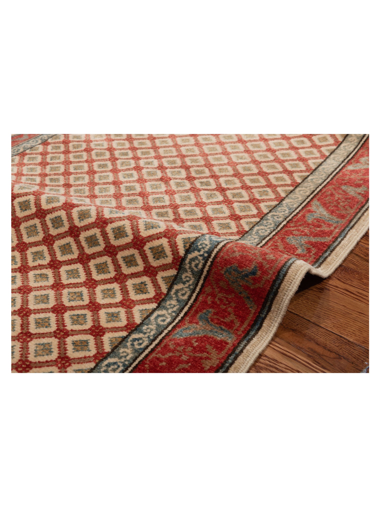 Pasha Antique Loom 147448 Rust Rust Transitional Hand Knotted Rug