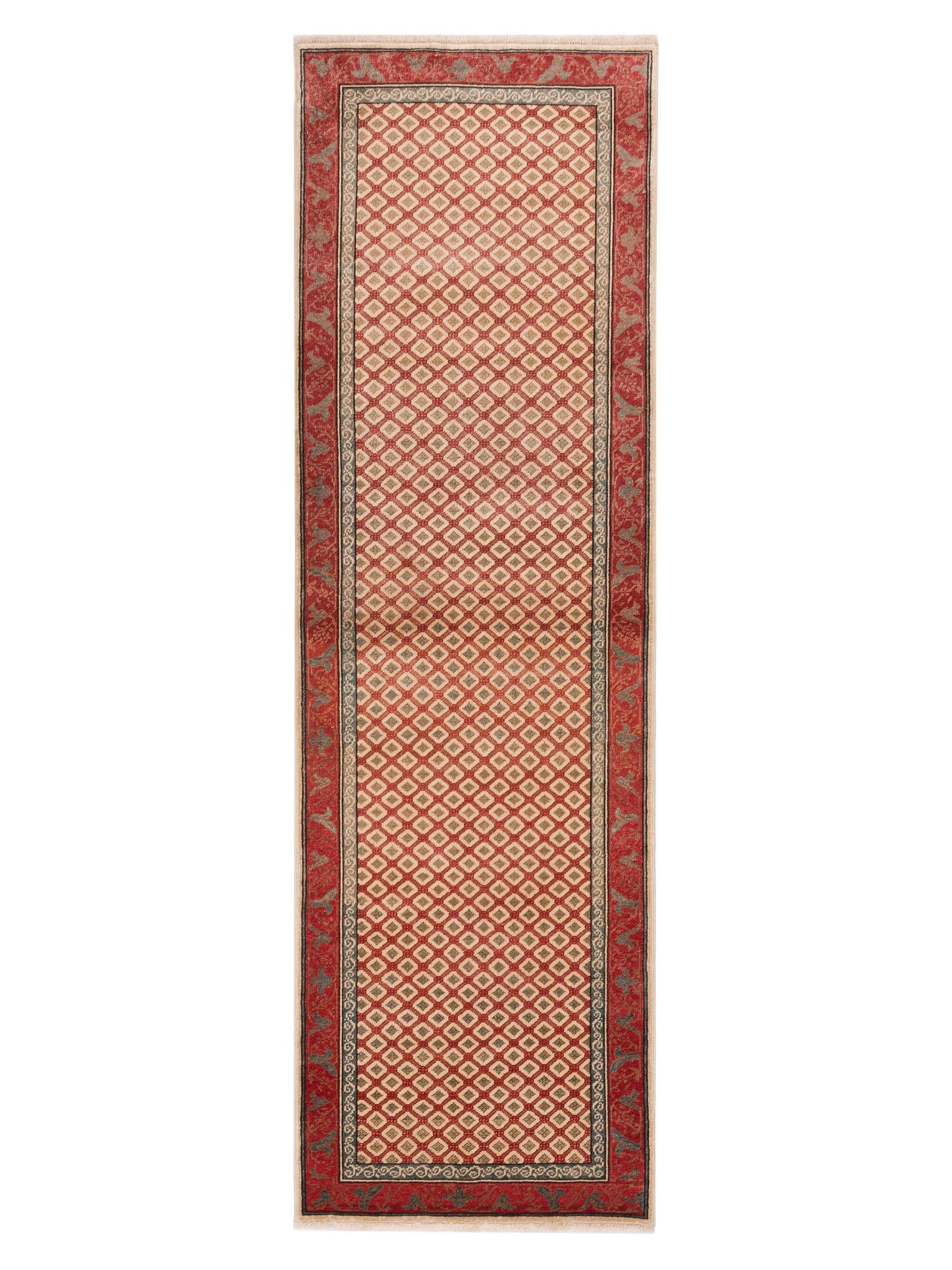 Pasha Antique Loom 147448 Rust Transitional Hand Knotted Rug