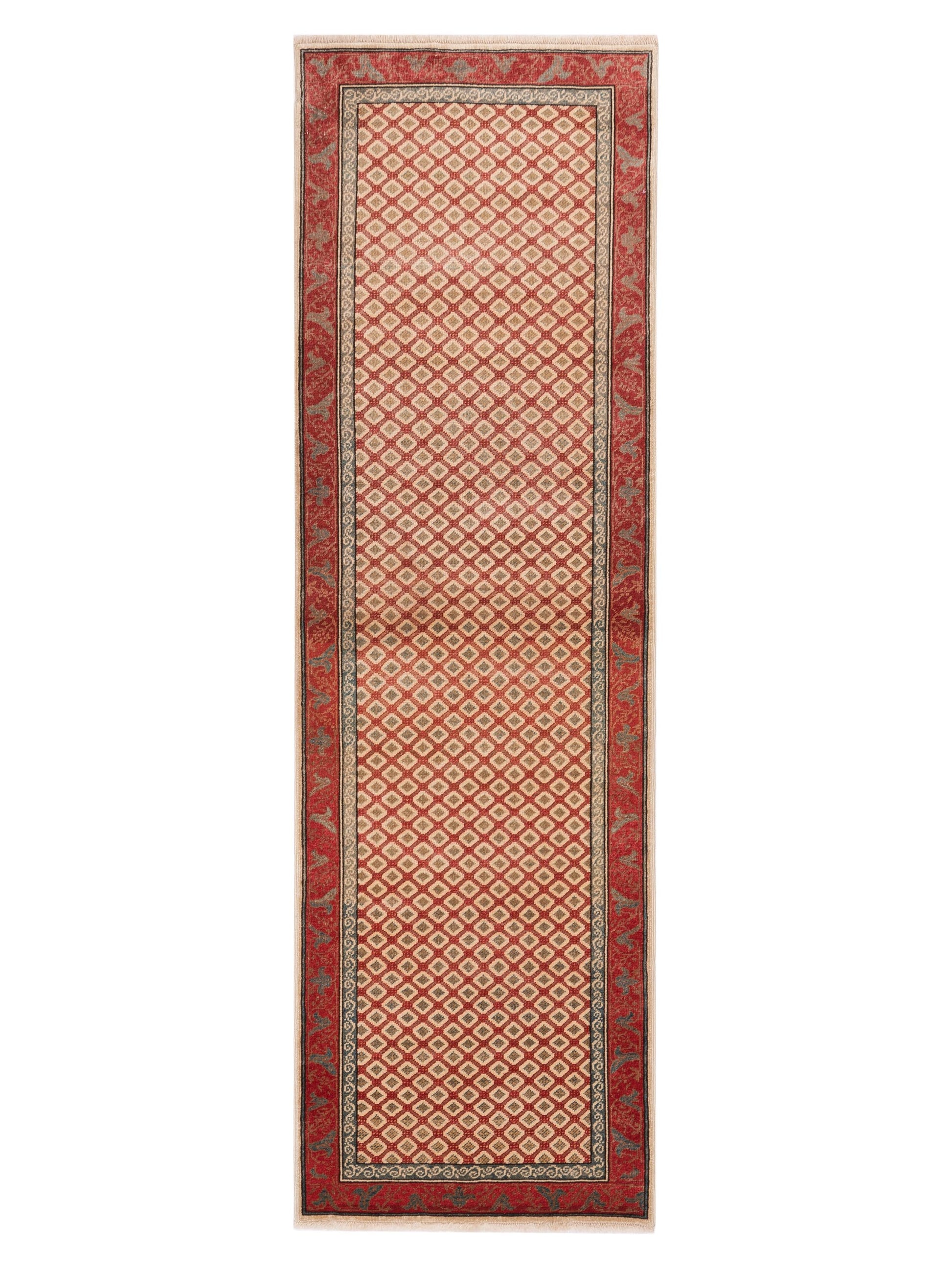 Pasha Antique Loom 147448 Rust Transitional Hand Knotted Rug