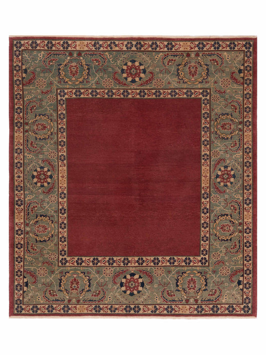 Pasha Antique Loom 147462 Red Traditional Hand Knotted Rug