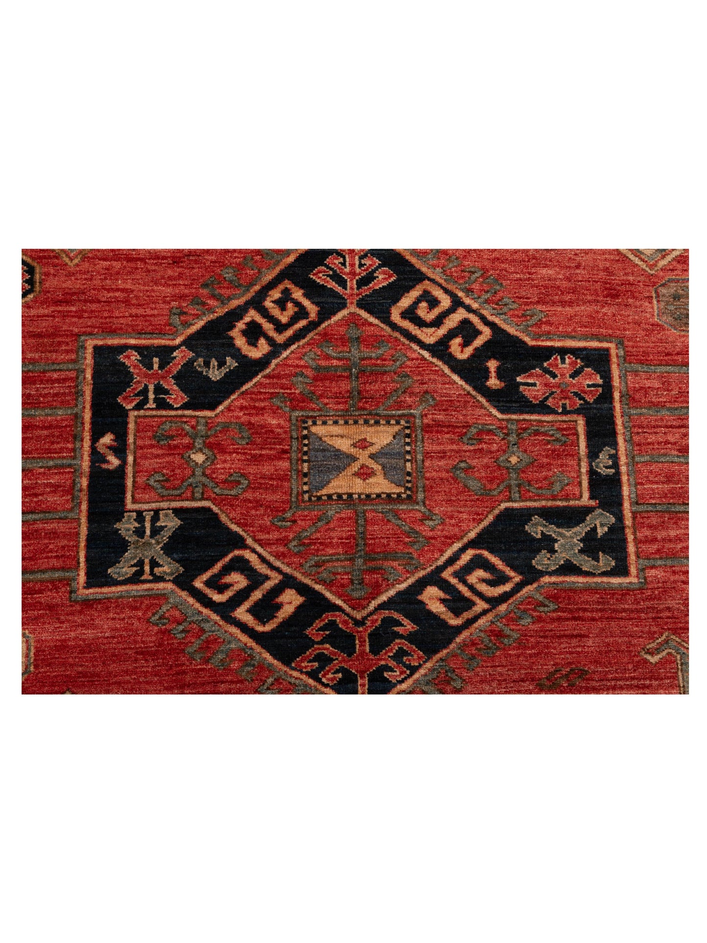 Pasha Antique Loom 147475 Rust Ivory Traditional Hand Knotted Rug