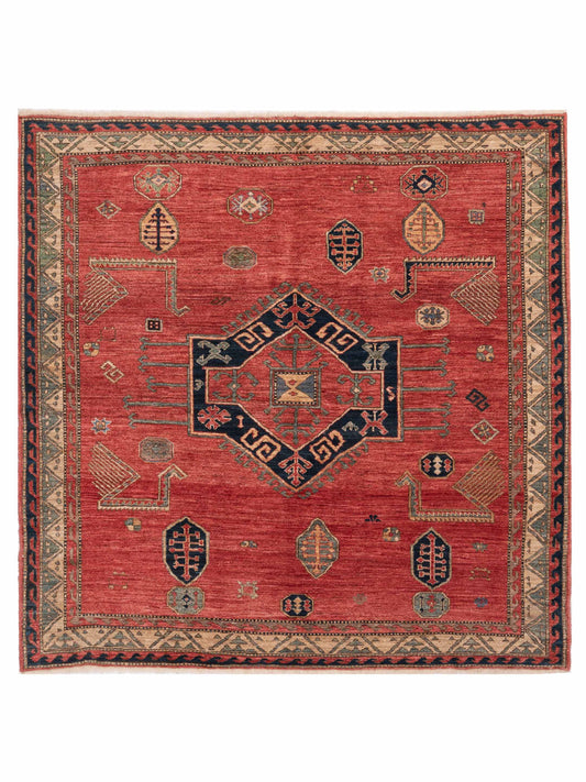 Pasha Antique Loom 147475 Rust Traditional Hand Knotted Rug