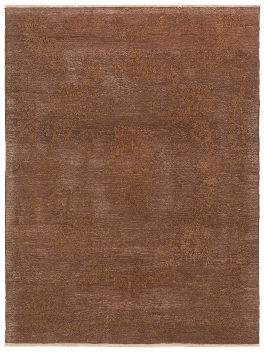 Pasha Defne Magnolia Dark Brown Transitional Hand Knotted Rug