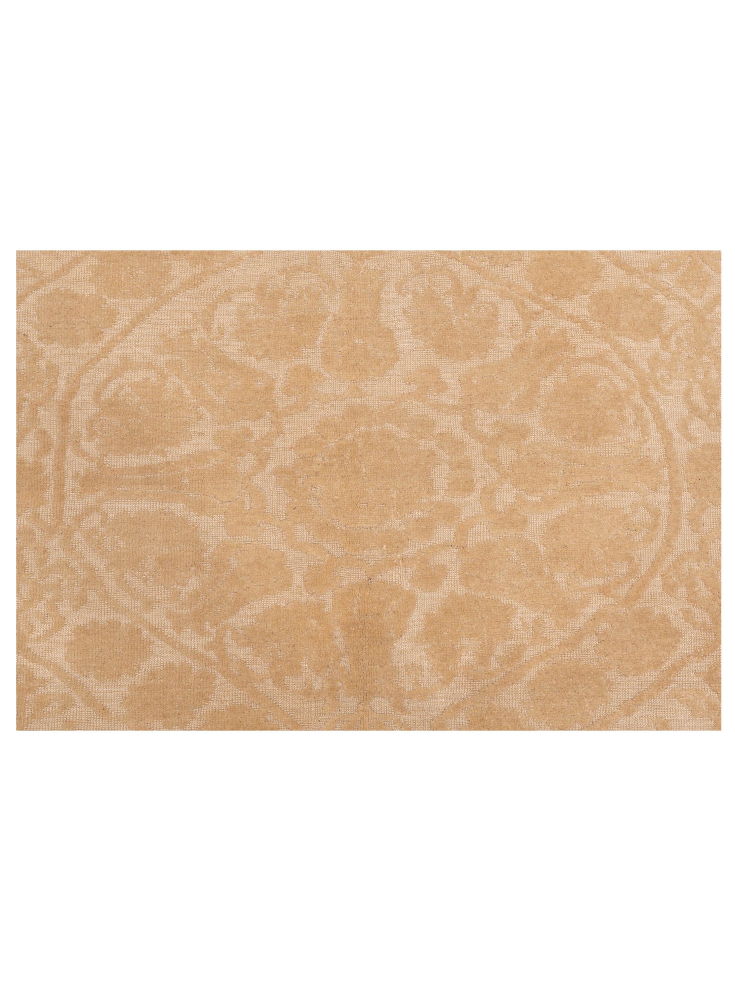 Pasha Defne Lotus Ivory Ivory Transitional Hand Knotted Rug