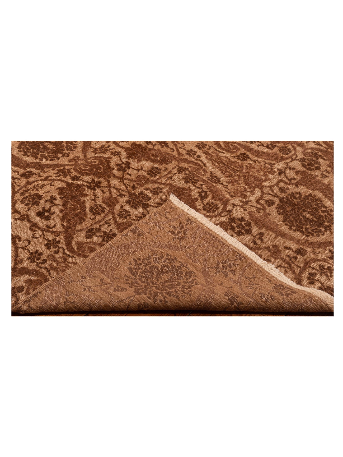 Pasha Defne Orchid Brown Drak Brown Transitional Hand Knotted Rug