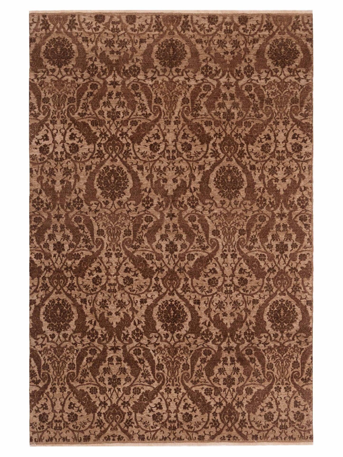 Pasha Defne Orchid Brown Transitional Hand Knotted Rug