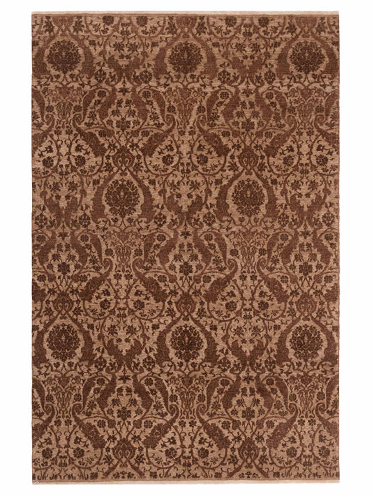 Pasha Defne Orchid Brown Transitional Hand Knotted Rug