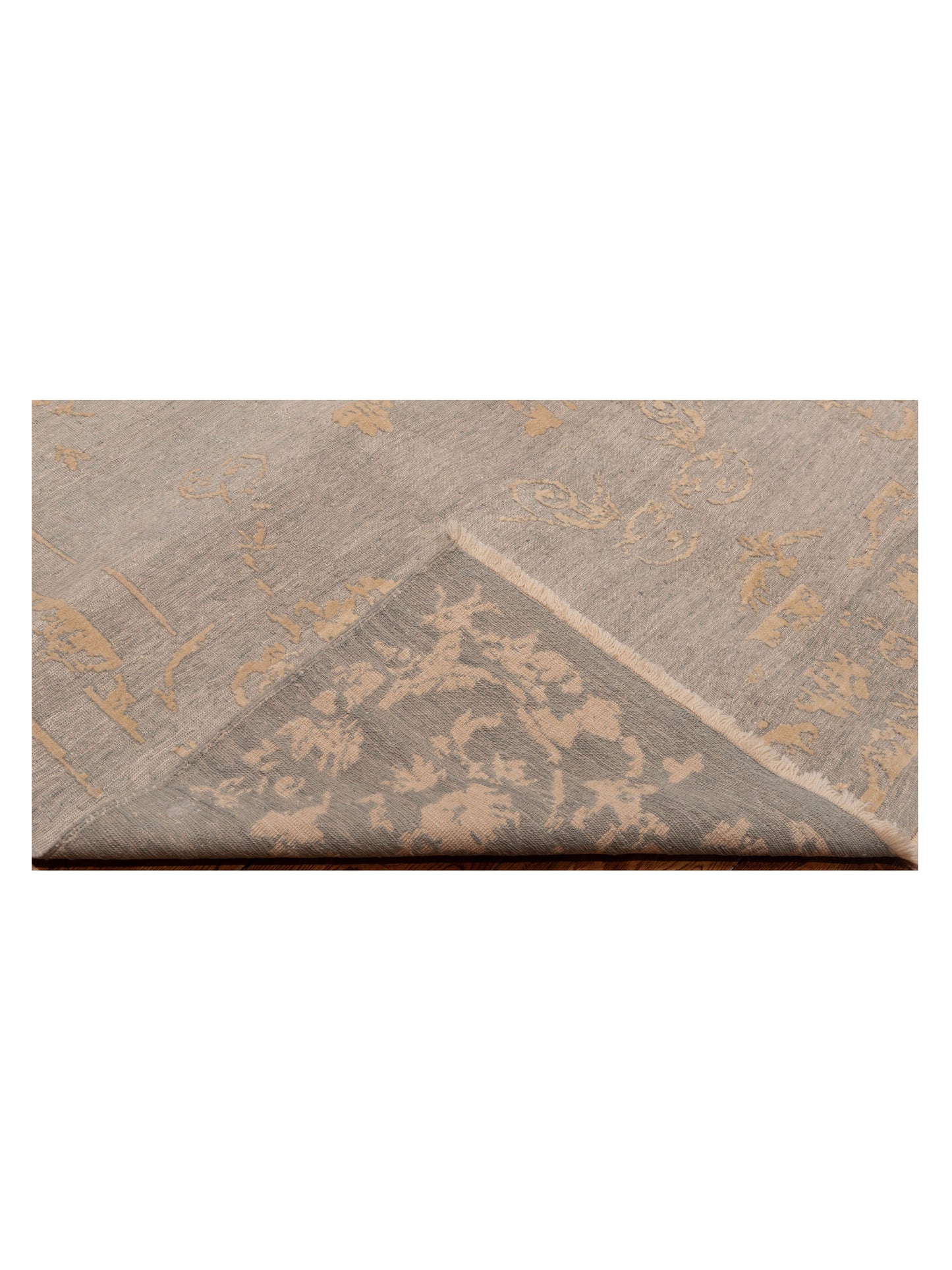 Pasha Defne Clove Ice Blue Ivory Transitional Hand Knotted Rug