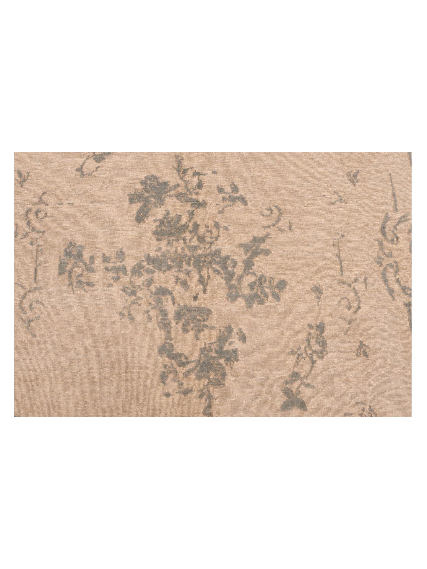 Pasha Defne Clove Ivory Blue Transitional Hand Knotted Rug