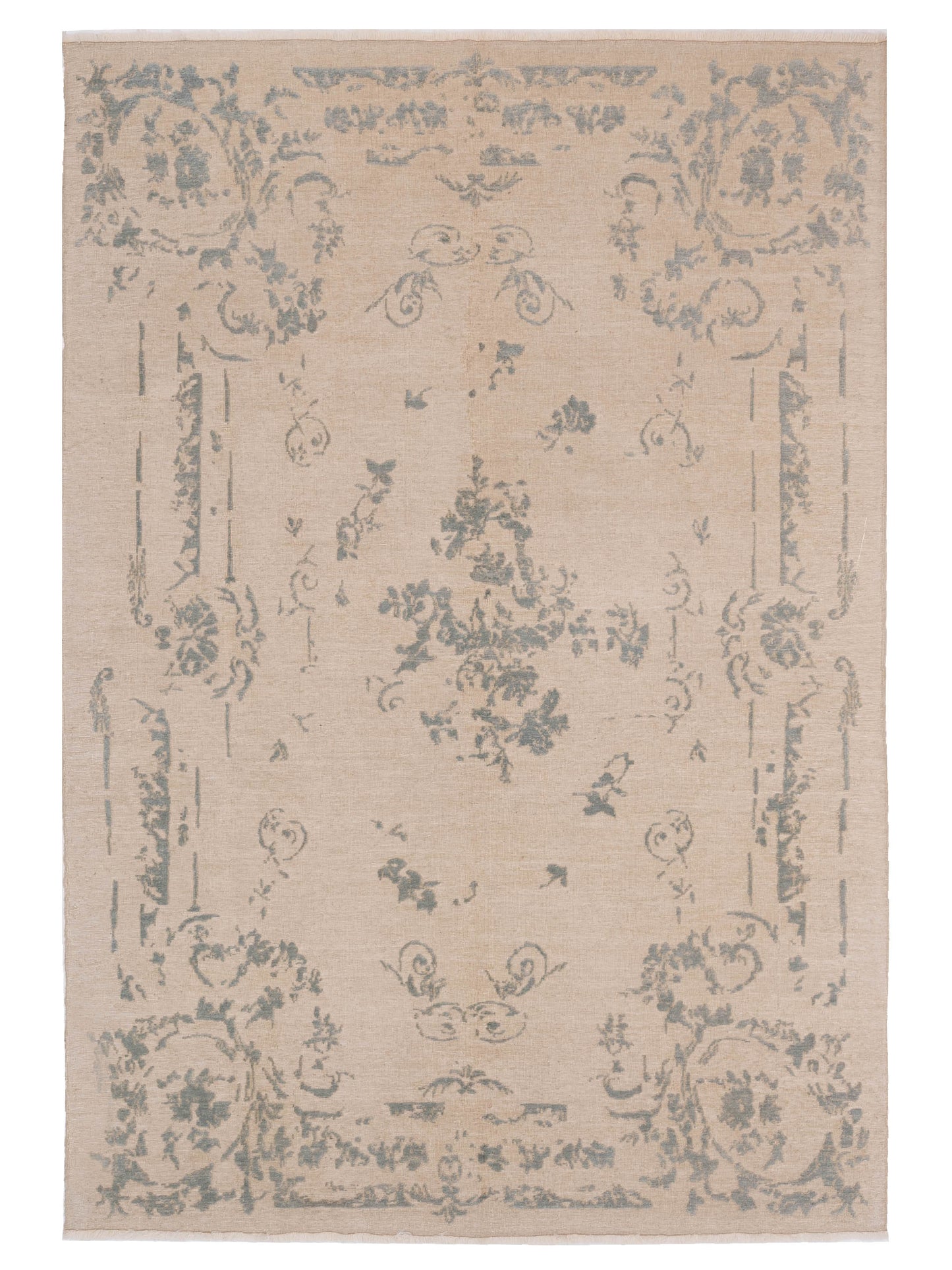 Pasha Defne Clove Ivory Transitional Hand Knotted Rug