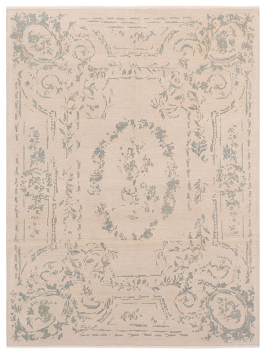 Pasha Defne Aster Ivory Transitional Hand Knotted Rug