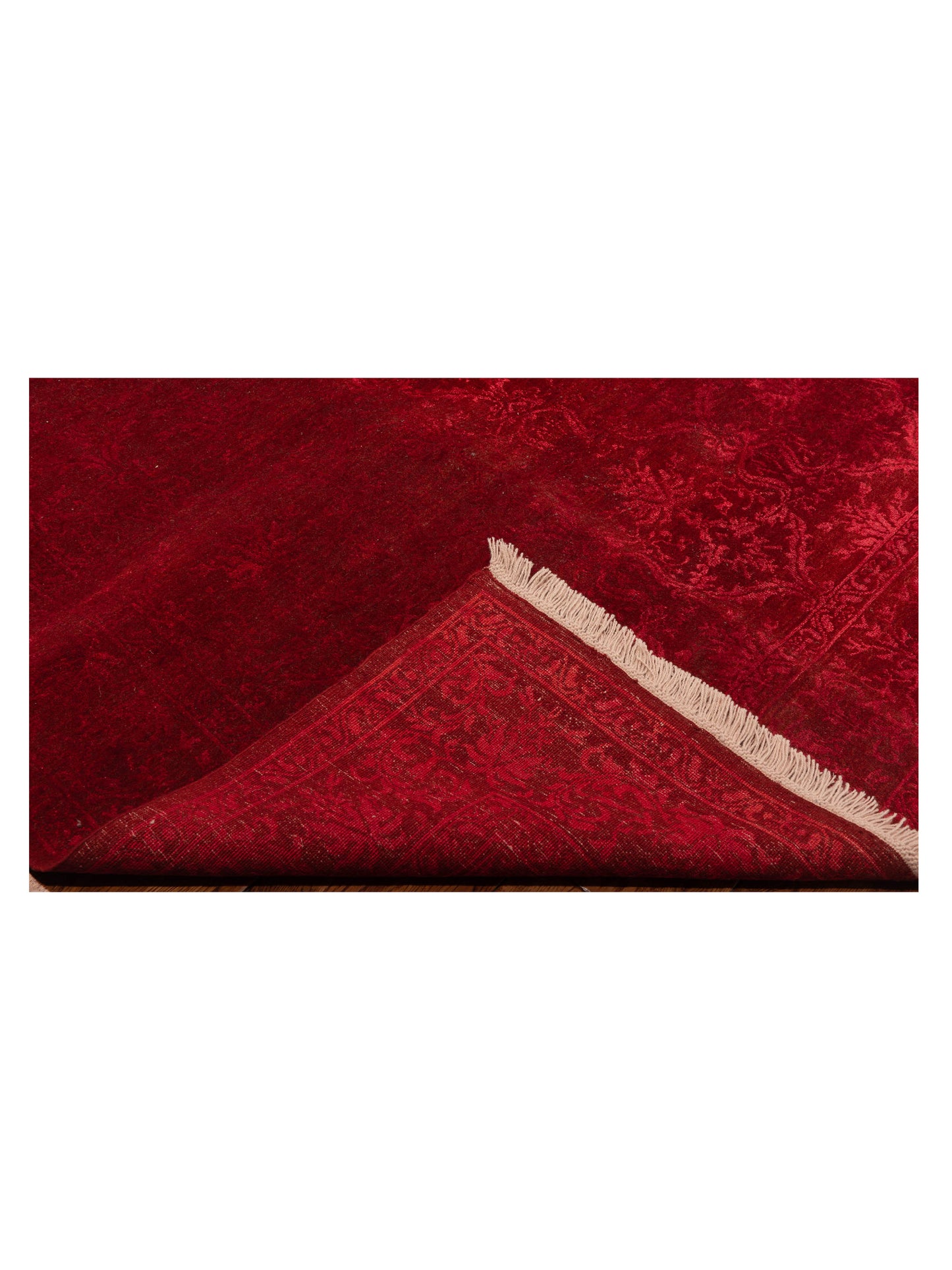 Pasha Defne Begonia Red Red Transitional Hand Knotted Rug