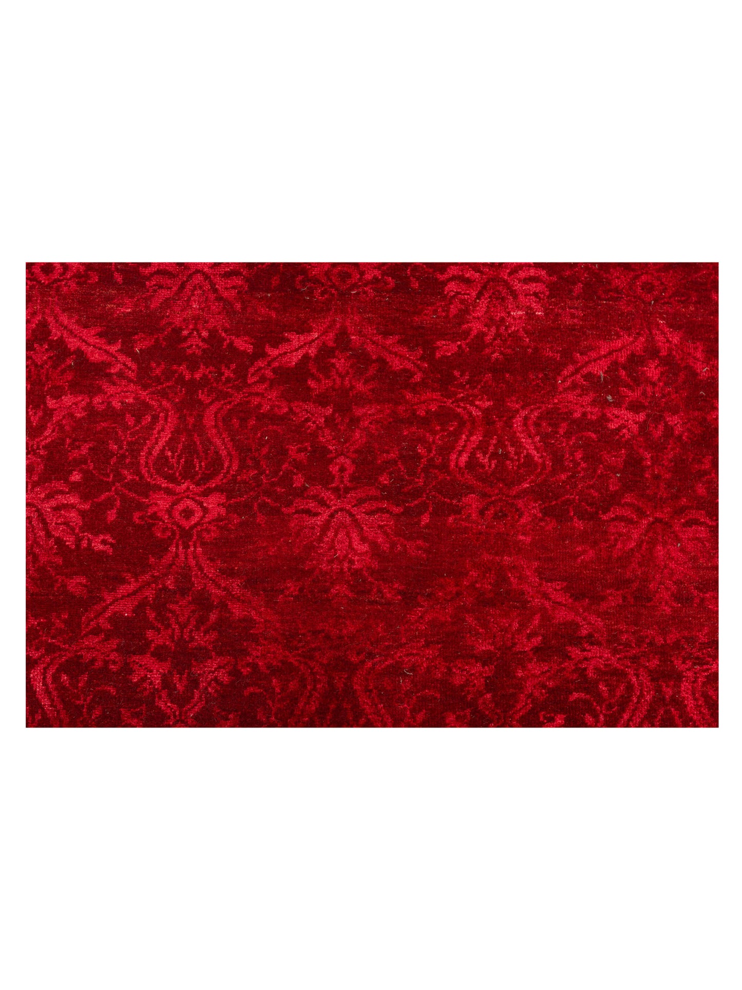 Pasha Defne Begonia Red Red Transitional Hand Knotted Rug