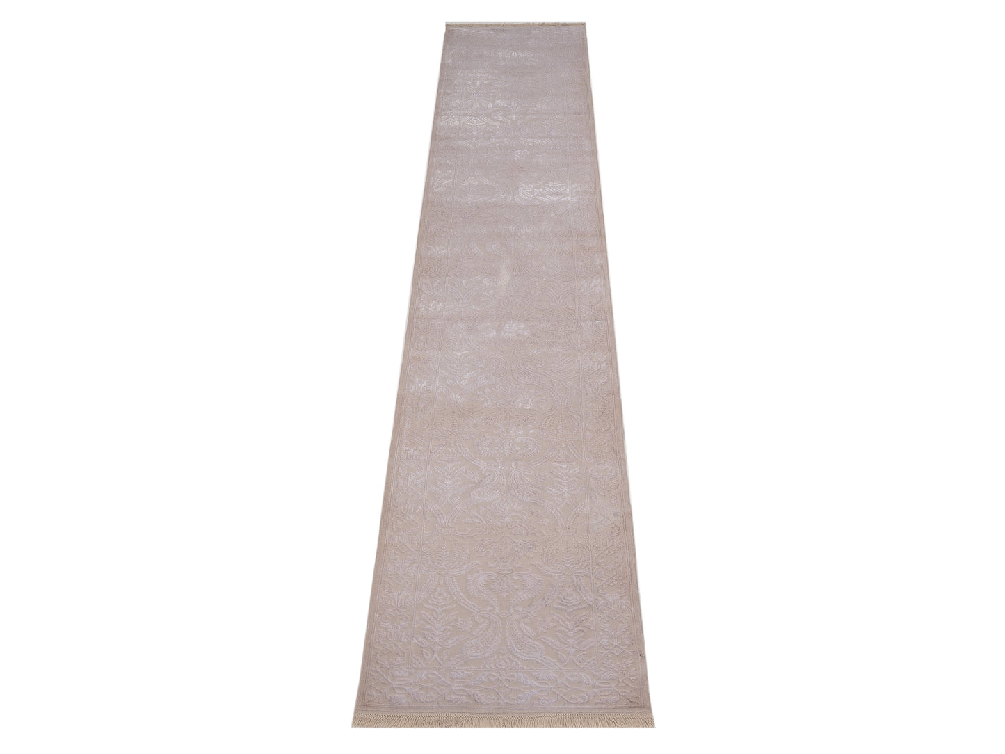 Pasha Defne Dahlia Ivory Ivory Transitional Hand Knotted Rug