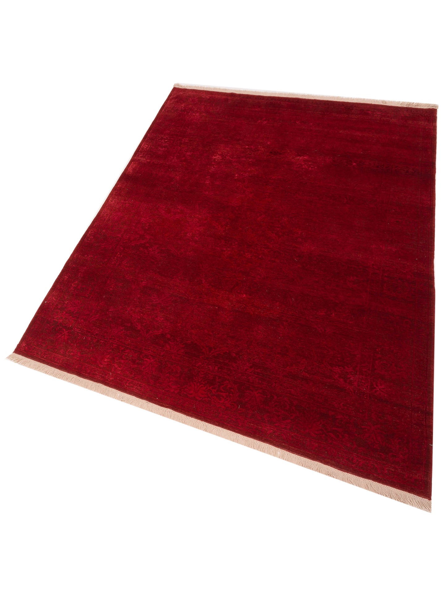 Pasha Defne Claire Red  Transitional Hand Knotted Rug