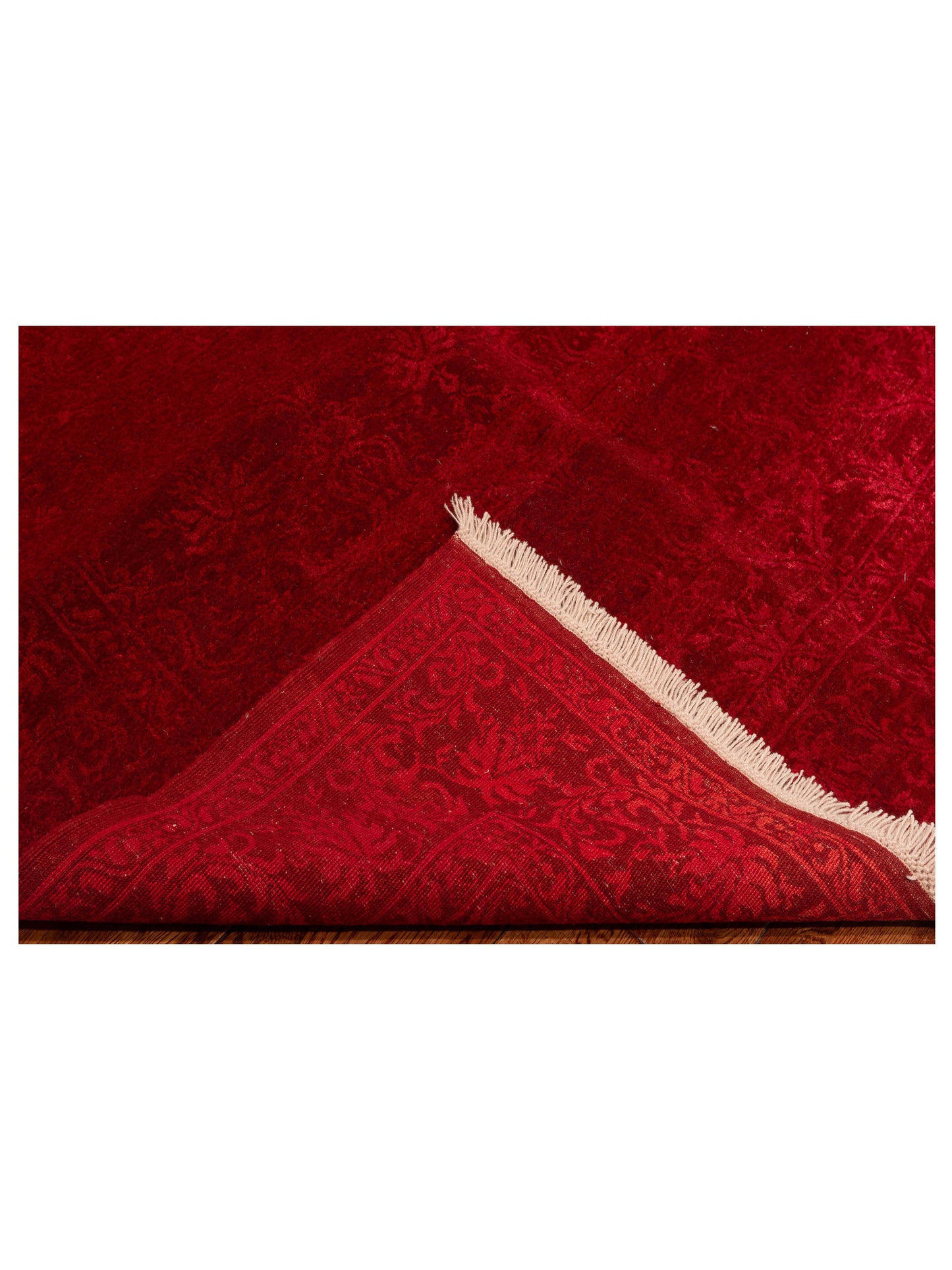 Pasha Defne Claire Red  Transitional Hand Knotted Rug