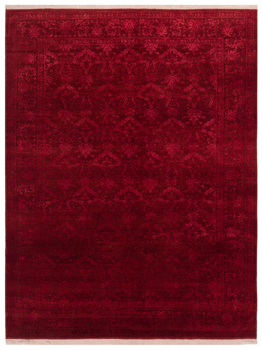 Pasha Defne Claire Red Transitional Hand Knotted Rug