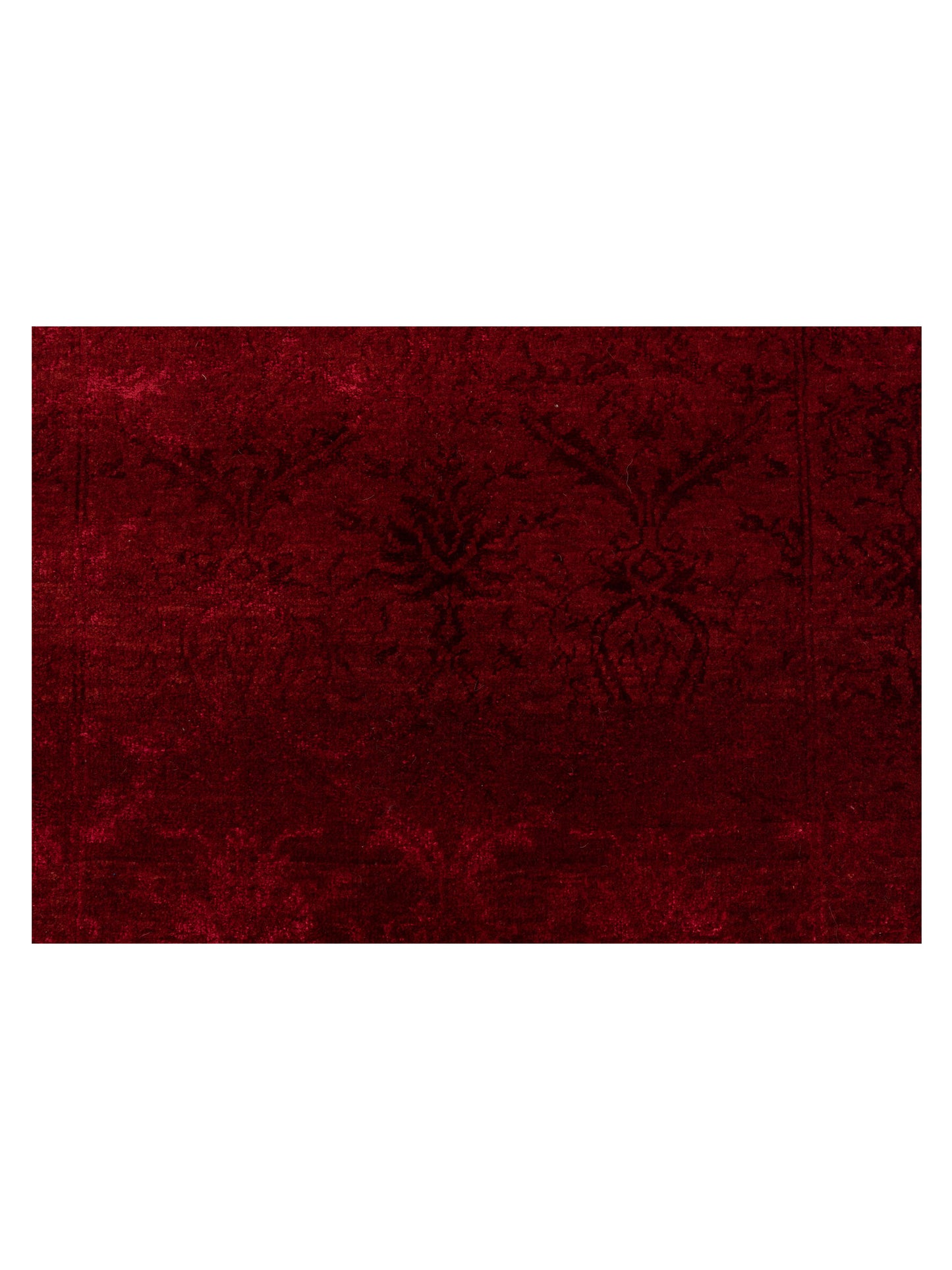 Pasha Defne Begonia Red Red Transitional Hand Knotted Rug