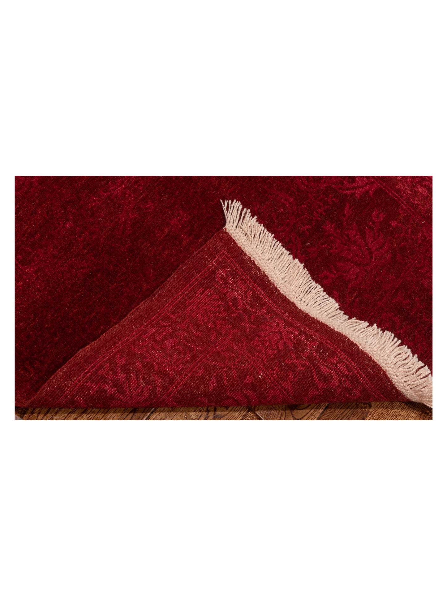 Pasha Defne Begonia Red Red Transitional Hand Knotted Rug