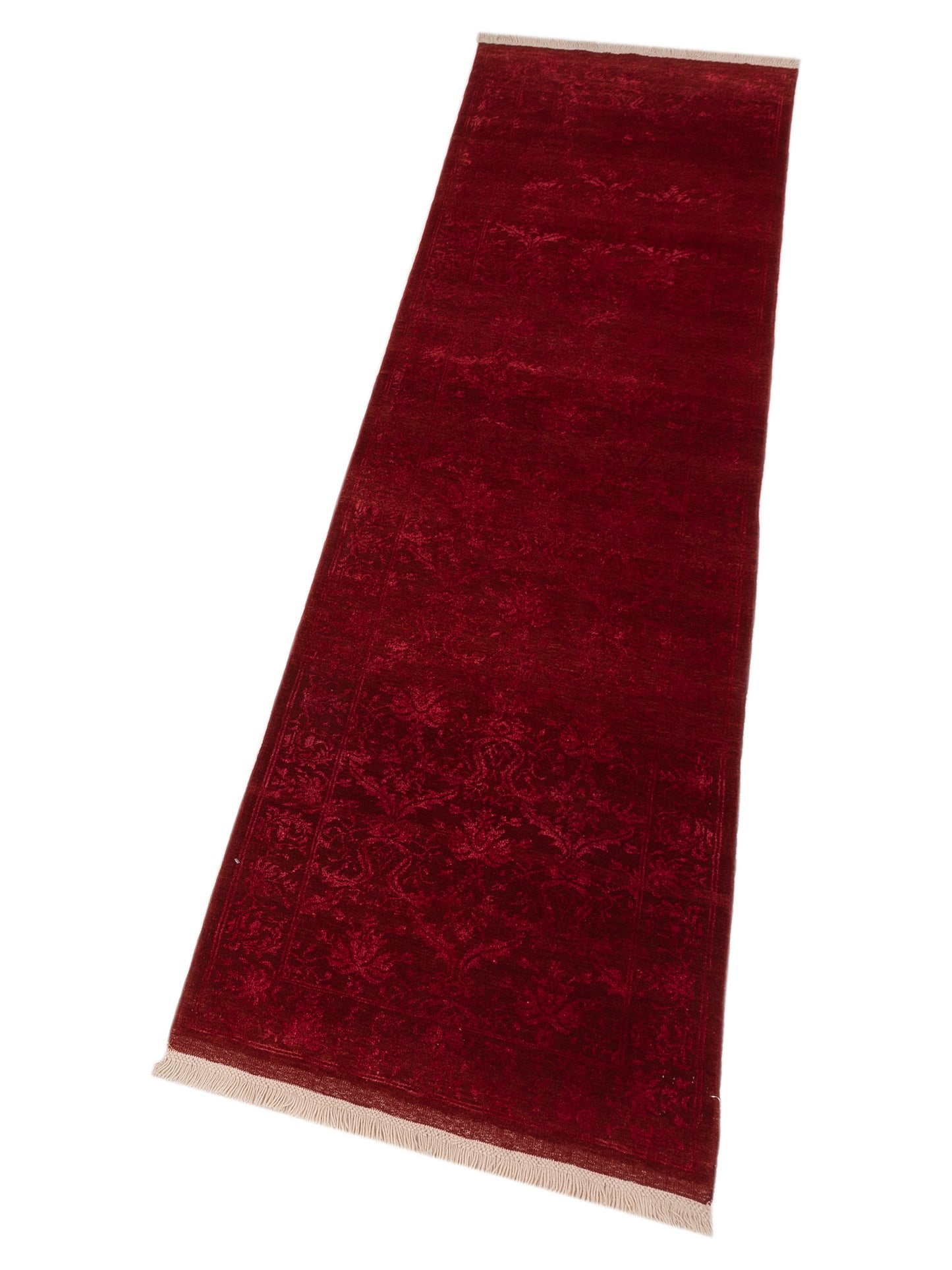 Pasha Defne Begonia Red Red Transitional Hand Knotted Rug