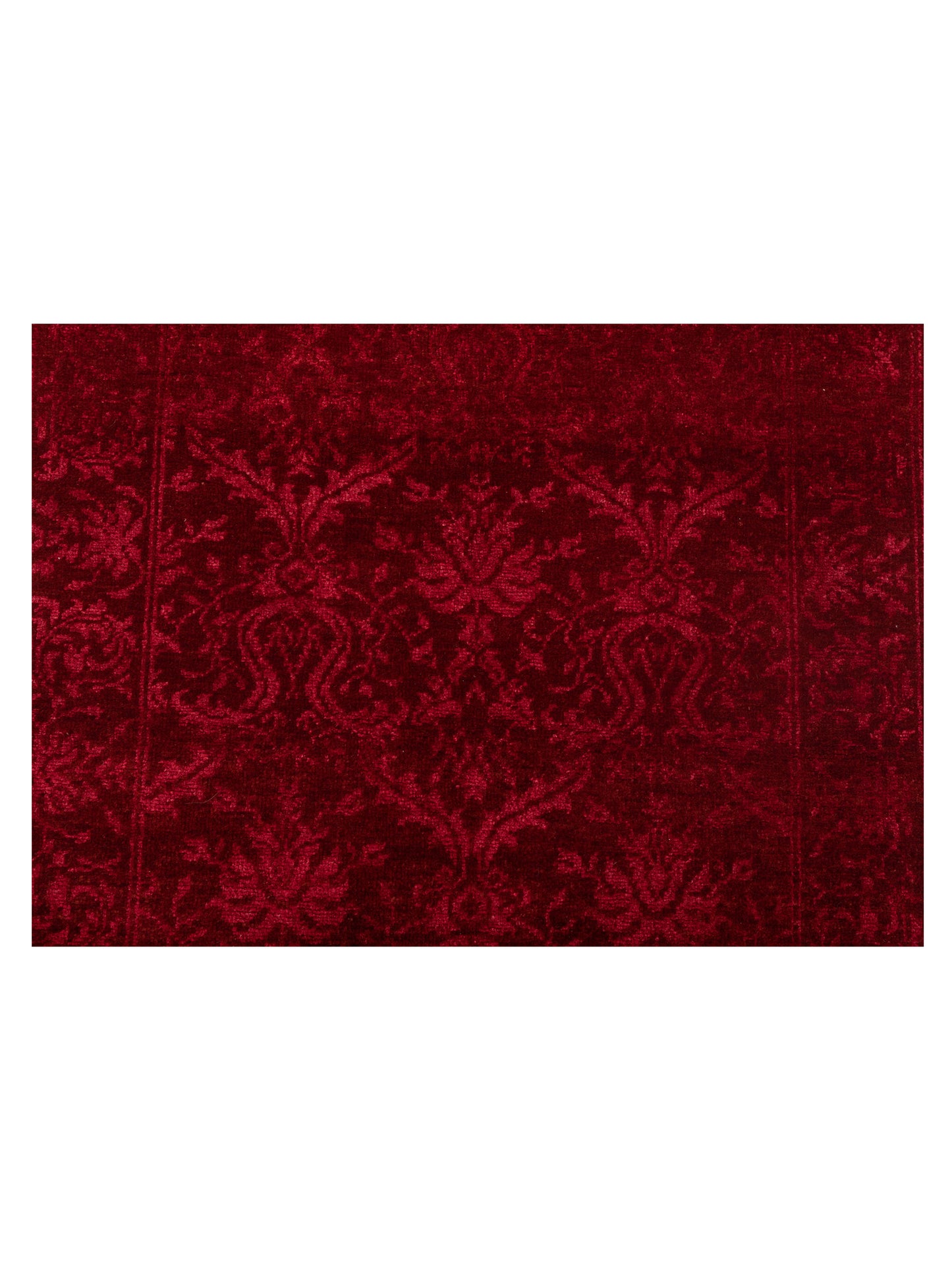 Pasha Defne Begonia Red Red Transitional Hand Knotted Rug