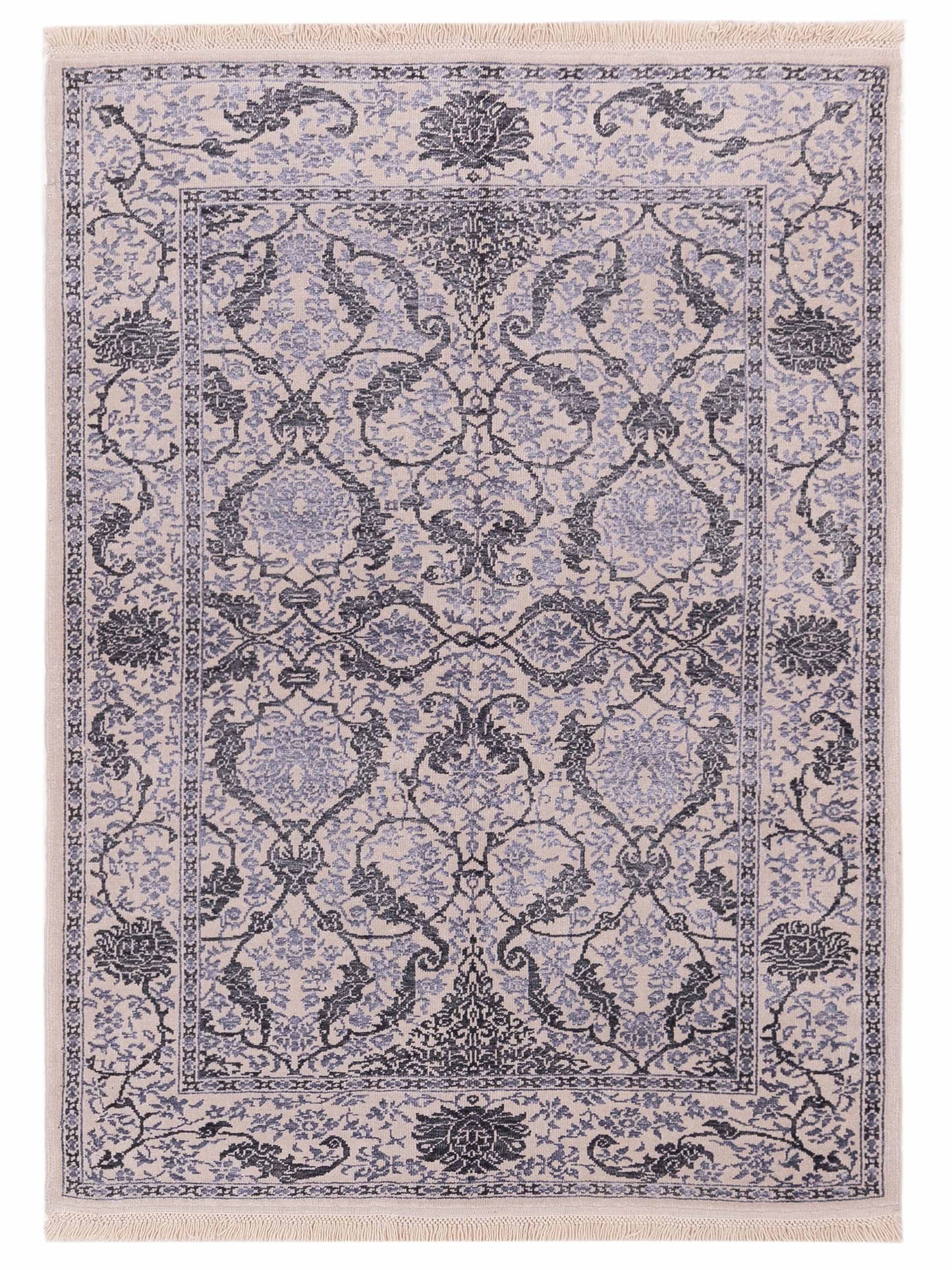 Pasha Defne Orchid Ivory Transitional Hand Knotted Rug