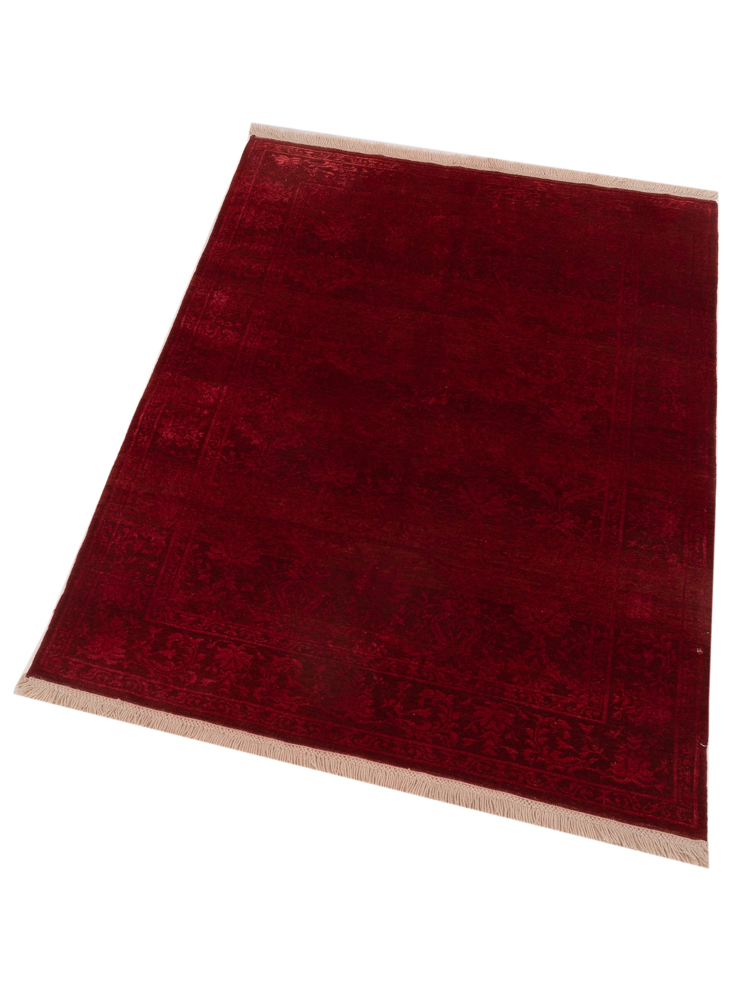 Pasha Defne Claire Red  Transitional Hand Knotted Rug